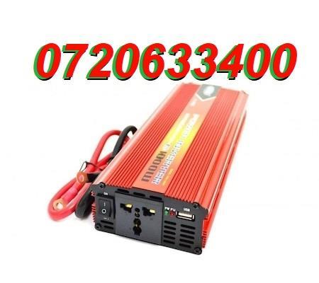 INVERTOR(Convertor)12v la 220V 1000W,CURENT 220V LA MASINA,PESCUIT