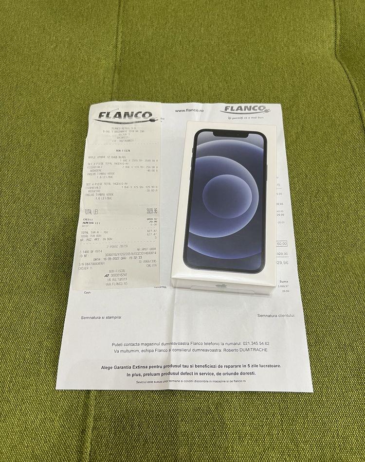 Iphone 12 Black 64gb Sigilat Factura Garantie