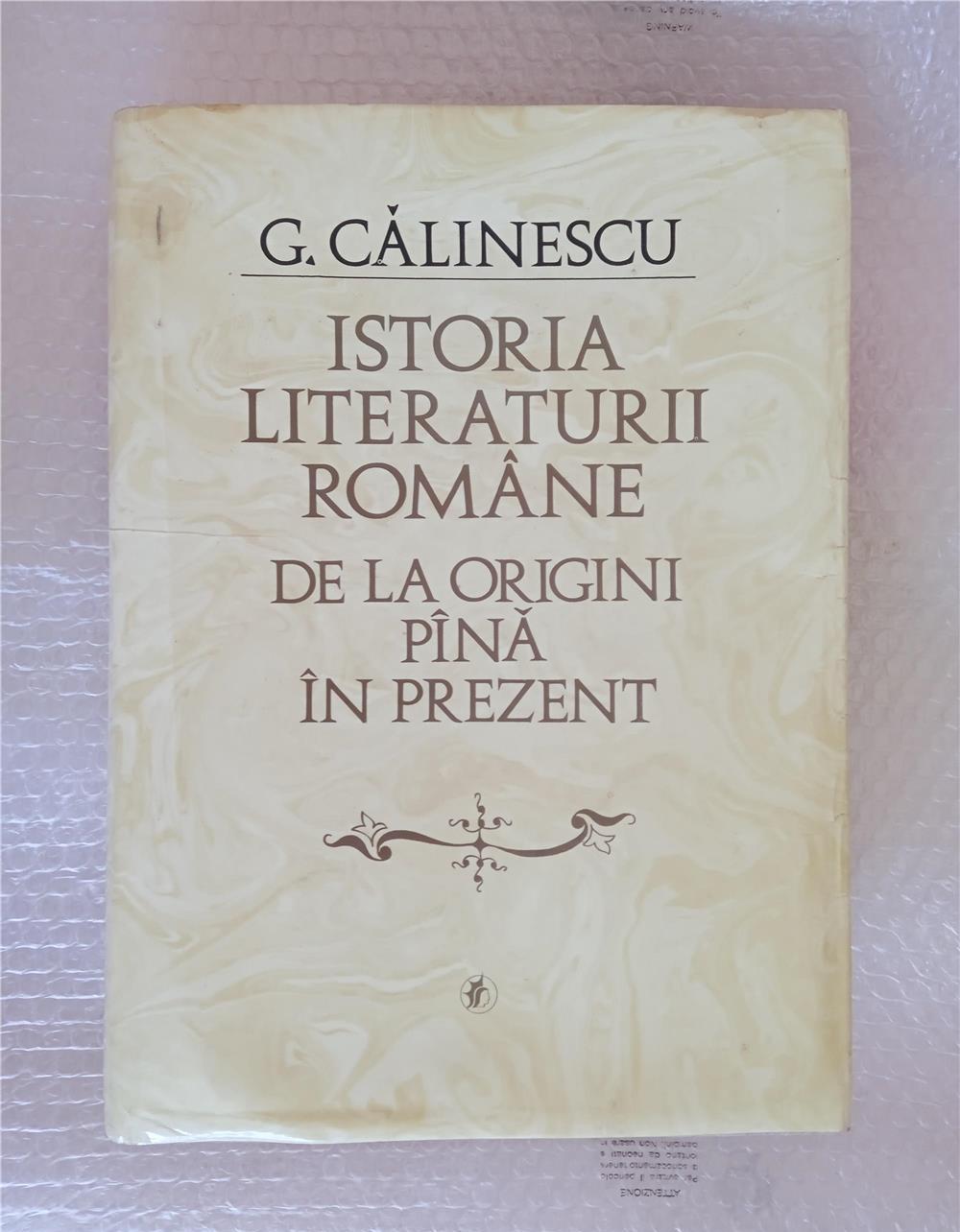 Istoria literaturii române de George Călinescu, editia 1988
