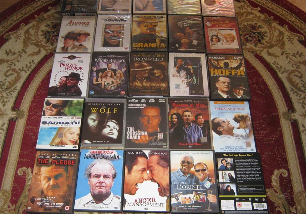 JACK NICHOLSON,STEVE MCQUEEN,COLECTIE RARA DVD SI BLU RAY PENTRU CUNOSCATORI,BOX SET SIGILAT,LUX