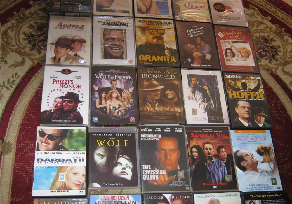JACK NICHOLSON,STEVE MCQUEEN,COLECTIE RARA DVD SI BLU RAY PENTRU CUNOSCATORI,BOX SET SIGILAT,LUX