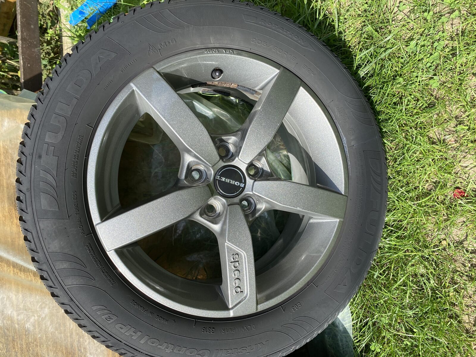 Jante aliaj Borbet 5x108 R16, et 45, anvelope 205/60/r16 M+S