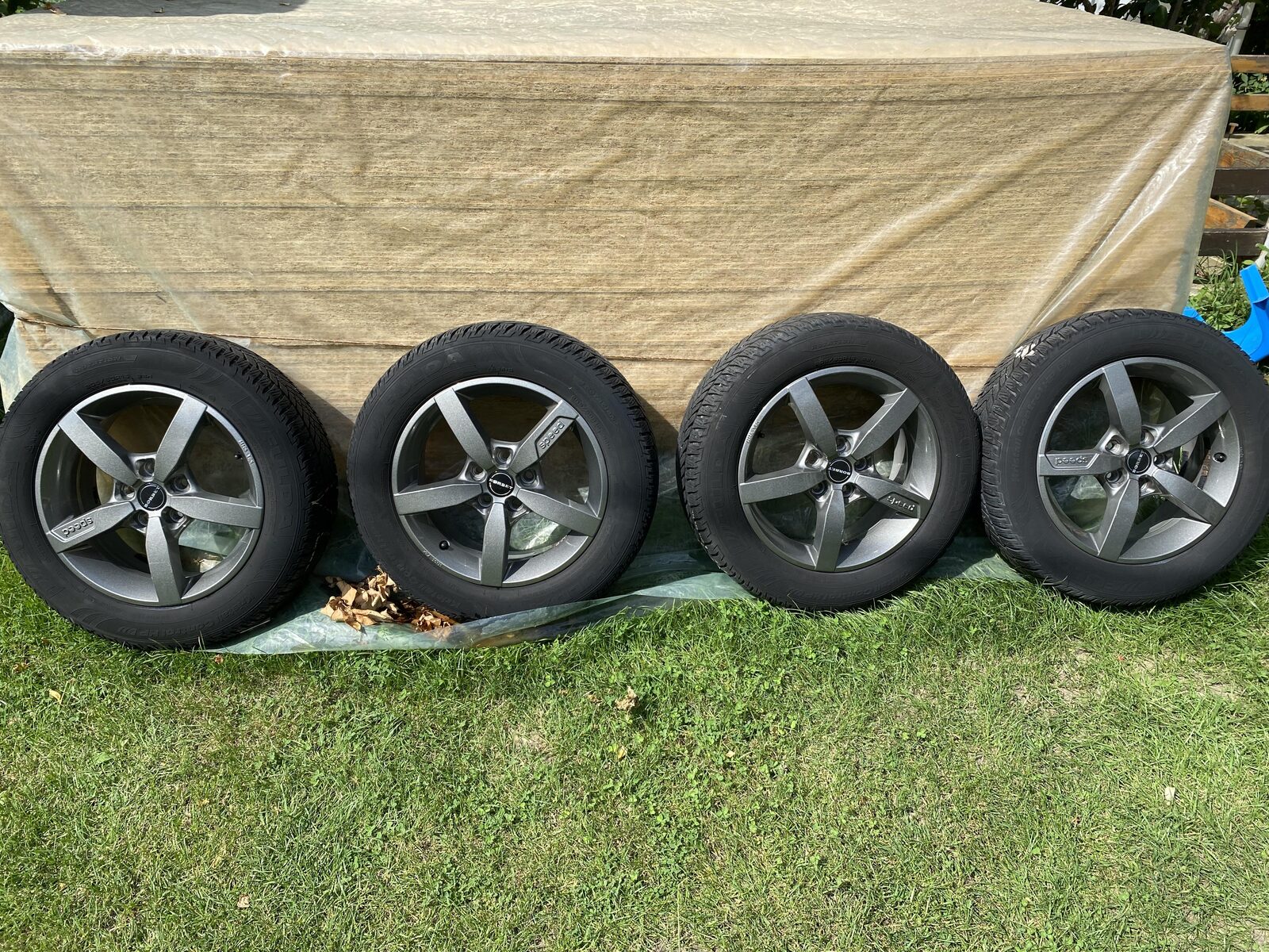 Jante aliaj Borbet 5x108 R16, et 45, anvelope 205/60/r16 M+S