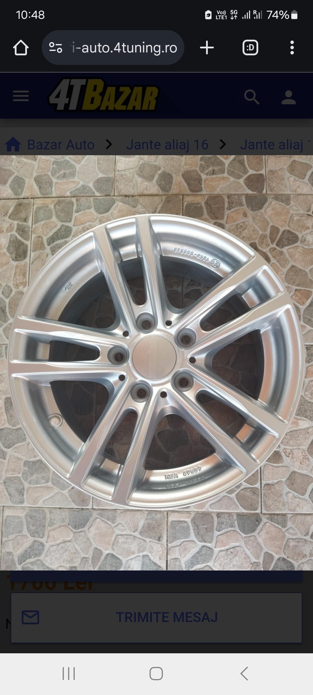 Jante aliaj noi 16 zoll marca Rial, gama Bmw noi TELEFON 0774579101