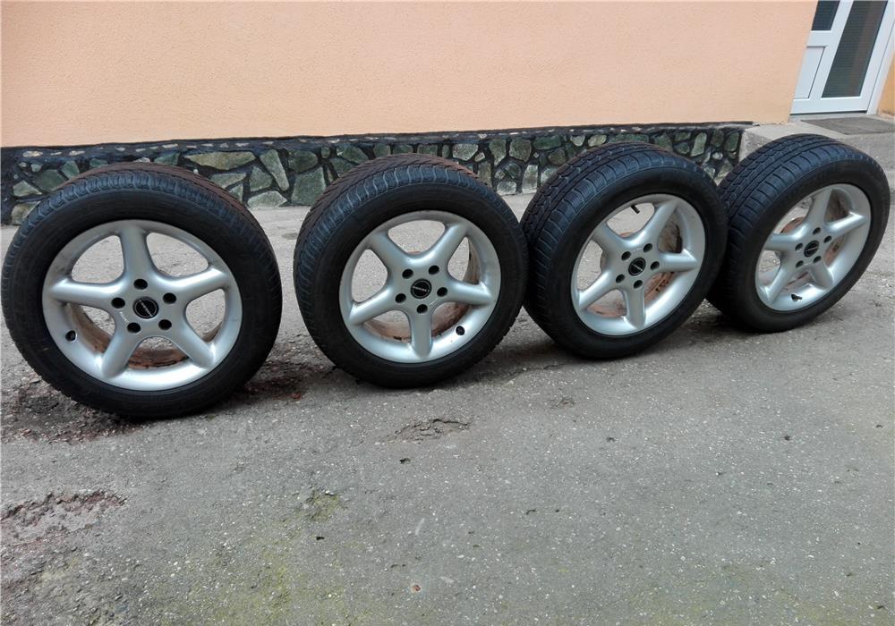 Jante aliaj originale Borbet R16 cu cauciucuri M+S