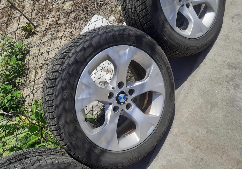 jante aliaj r17 bmw  5x120 cauciucuri noi iarna m+s 225/50/17/86H (dot 23/2020) impecabile