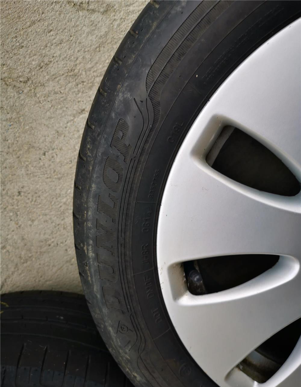 Jante Audi 16'' cu cauciucuri vara Dunlop