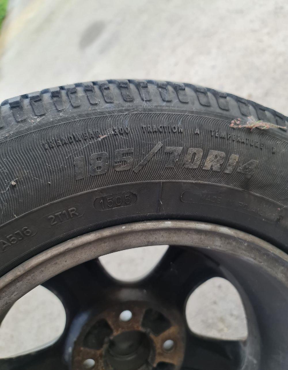 Jante de aliaj cu anvelope de vara 175/185/70/14