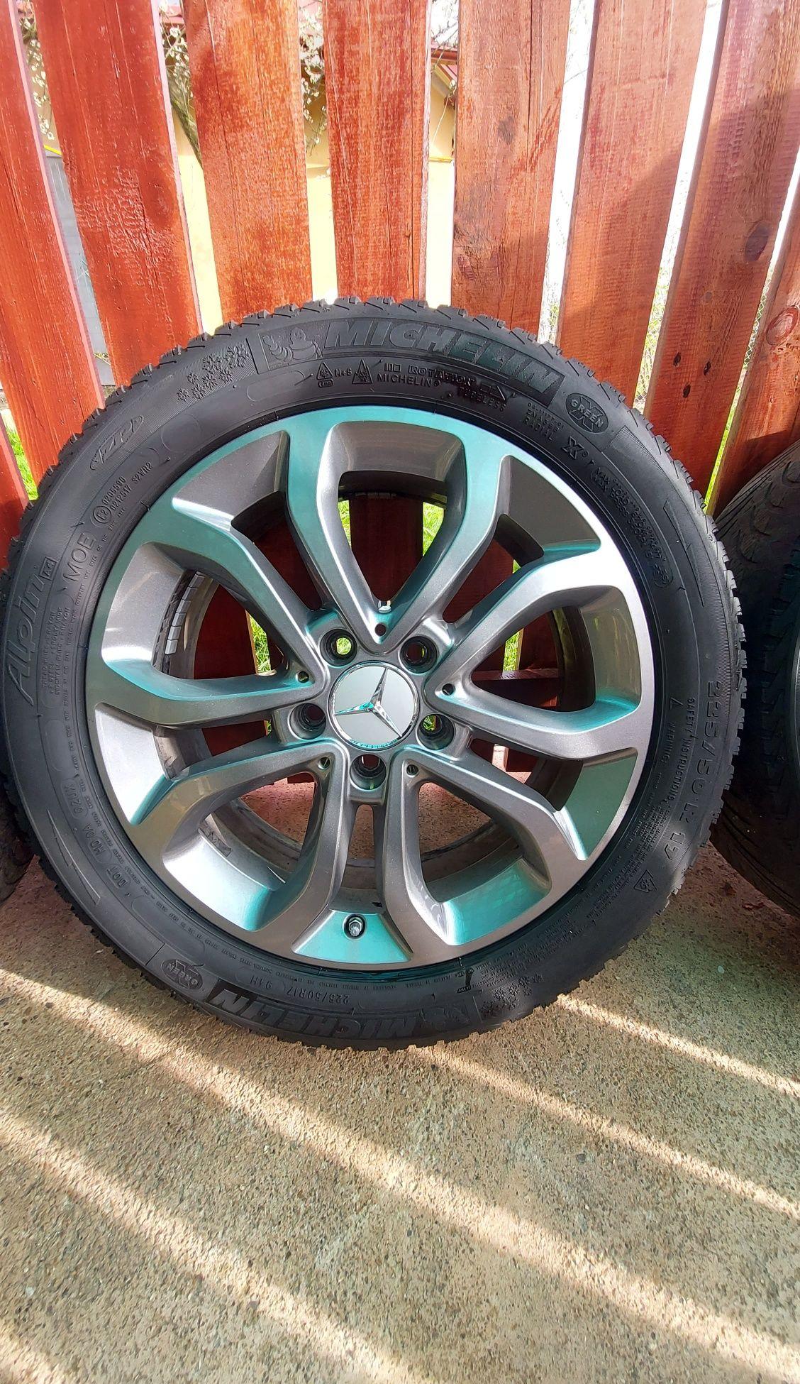 Jante Originale Mercedes Benz C Class w205 R17 plus anvelope vară