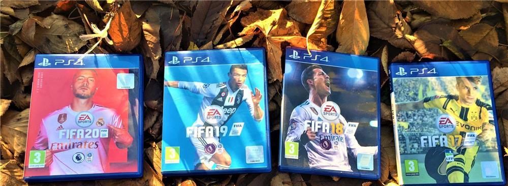 jocuri ps4, colectie fifa 17, fifa 18, fifa 19, fifa 20, playstation 4