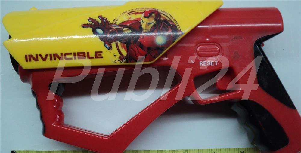 Jucarie pistol electric Invincible (vintage) Se aprind lumini, scoate sunete