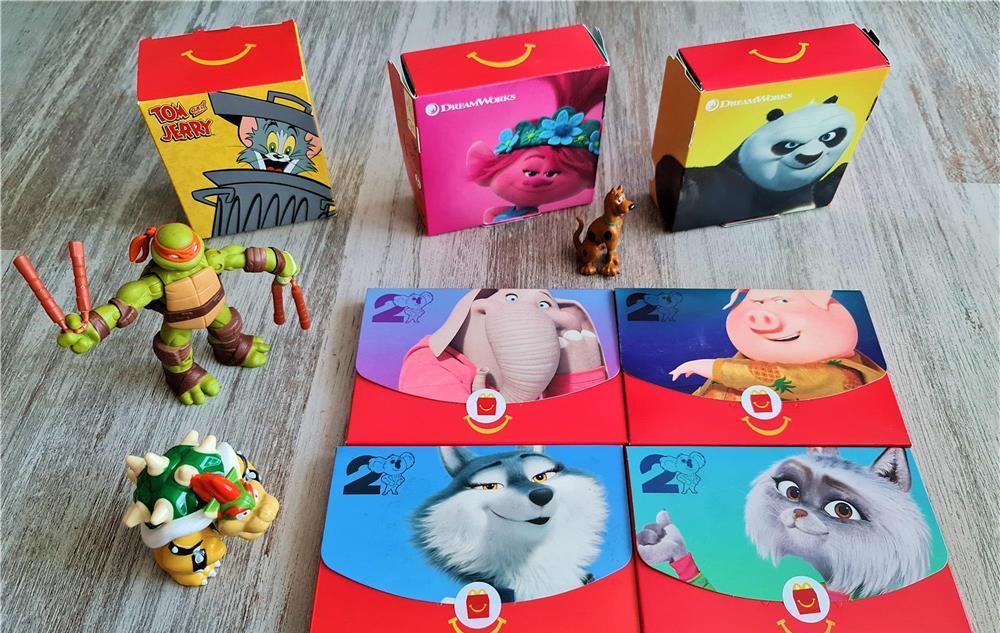 Jucării de la McDonalds, Sing, Mario, TMNT și Scooby-Doo