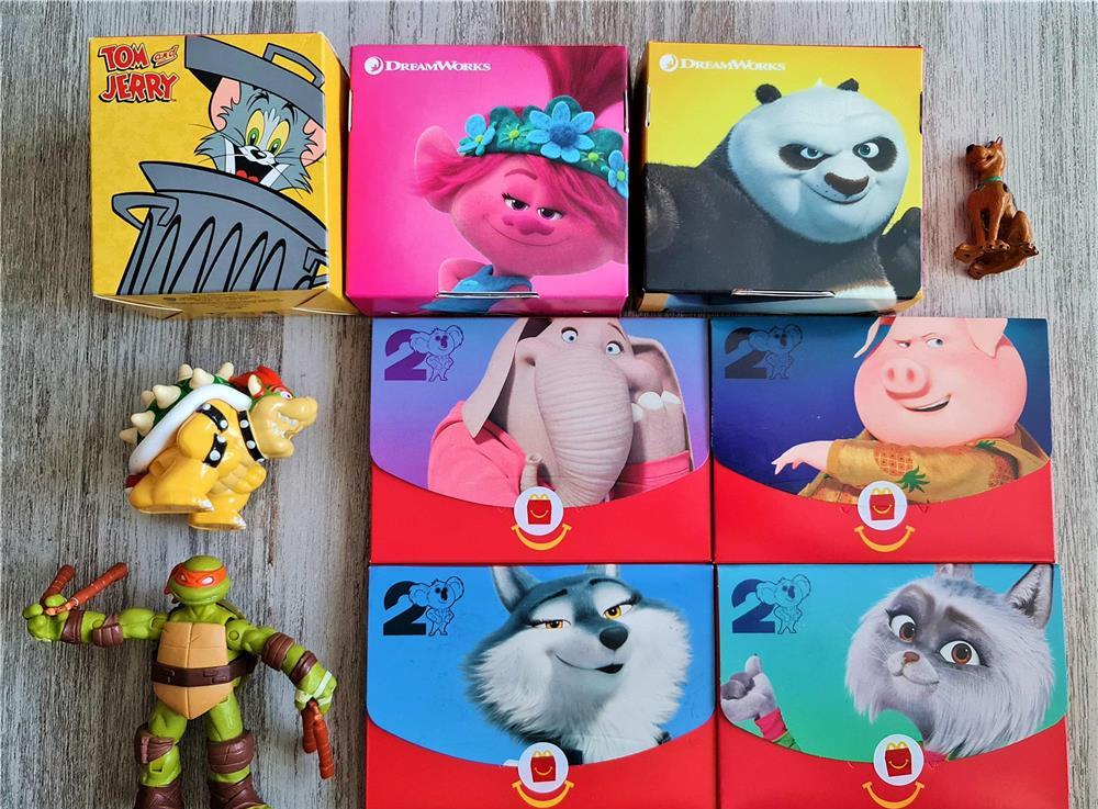 Jucării de la McDonalds, Sing, Mario, TMNT și Scooby-Doo