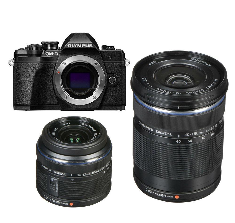 KIT camera 4K mirrorless MFT Olympus E-M10 mark III doua obiective NOU!