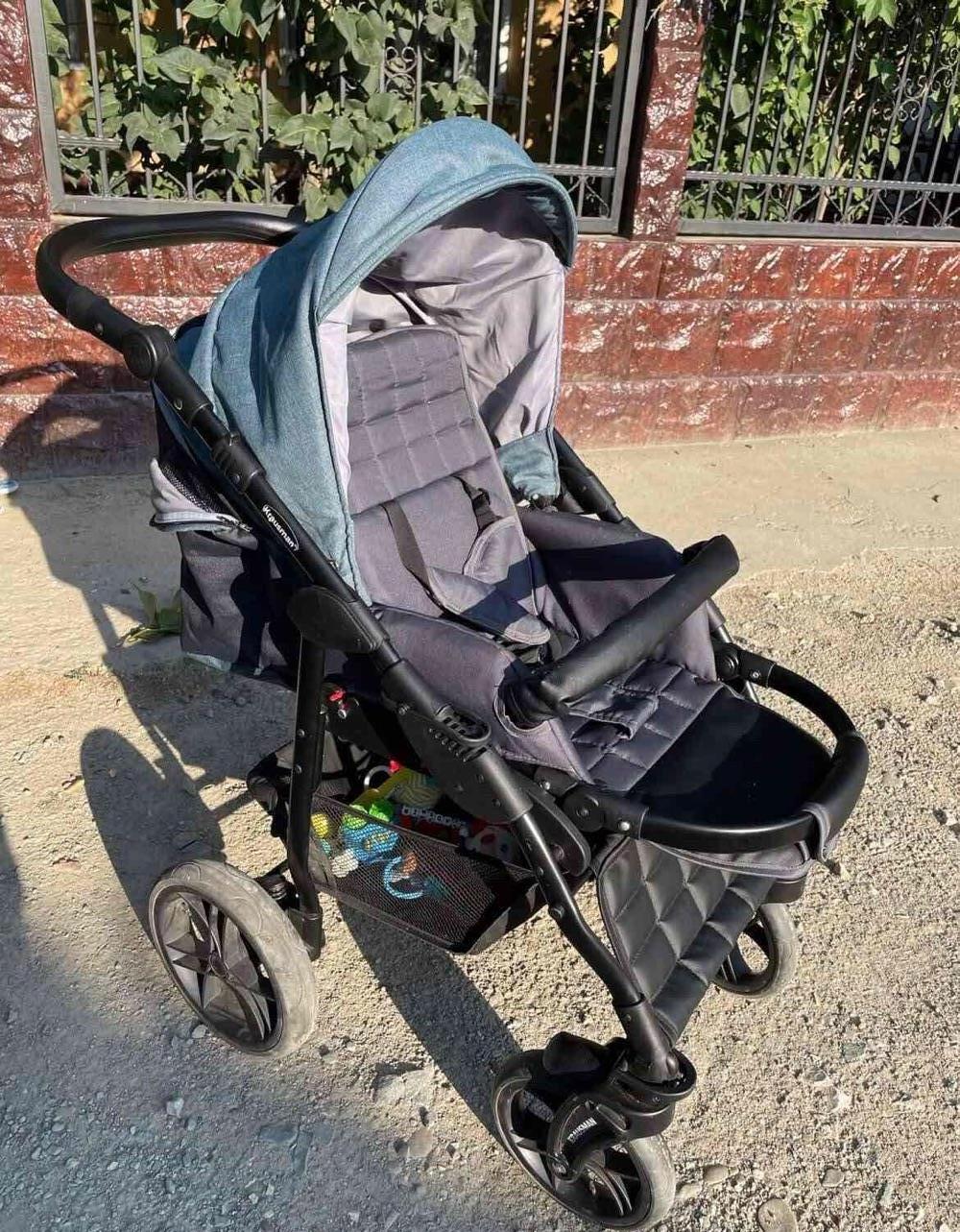 Krausman   Carucior 3 In 1 Combi Green
