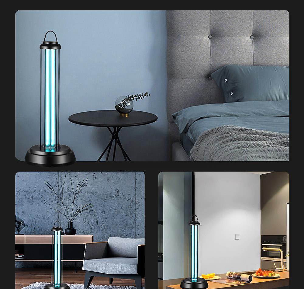 Lampa UVC germicida + emisie OZON anti bacterii, virusi, acarieni