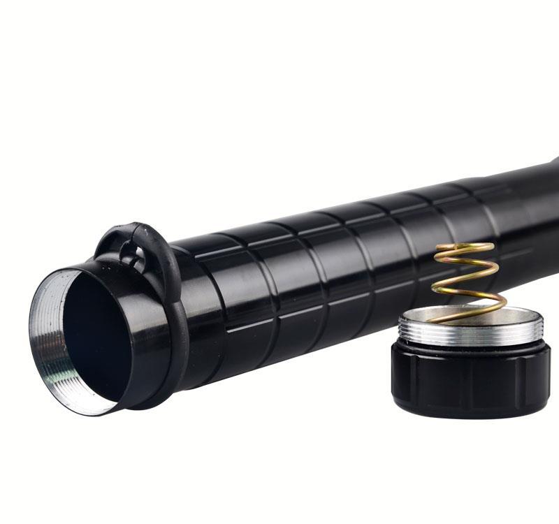 Lanterna lunga MRG M-D2038A, Metal, Cu lupa si zoom, Negru C422