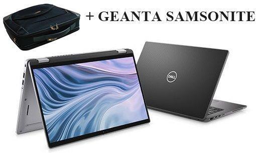 Laptop Dell 7410 2 in 1 Touchscreen, i5, 8GB DDR4, SSD 128GB nou + geanta Samsonite, garantie
