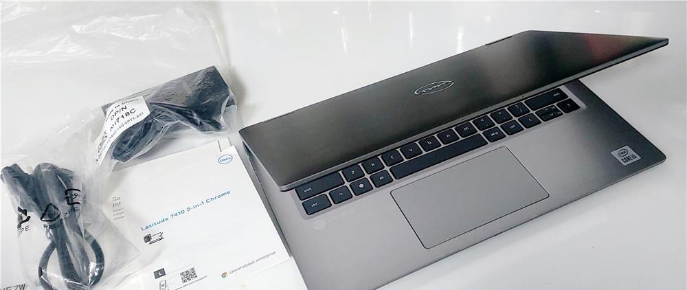 Laptop Dell 7410 2 in 1 Touchscreen, i5, 8GB DDR4, SSD 128GB nou + geanta Samsonite, garantie