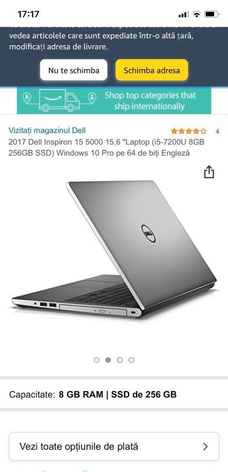 Laptop Dell  Inspiration 15 5000 series 15.6 inch 8 GB