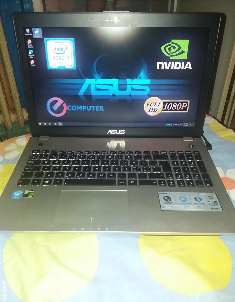 Laptop Gaming ieftin ASUS i7 4700k SLIM , METALIC. 1800 lei