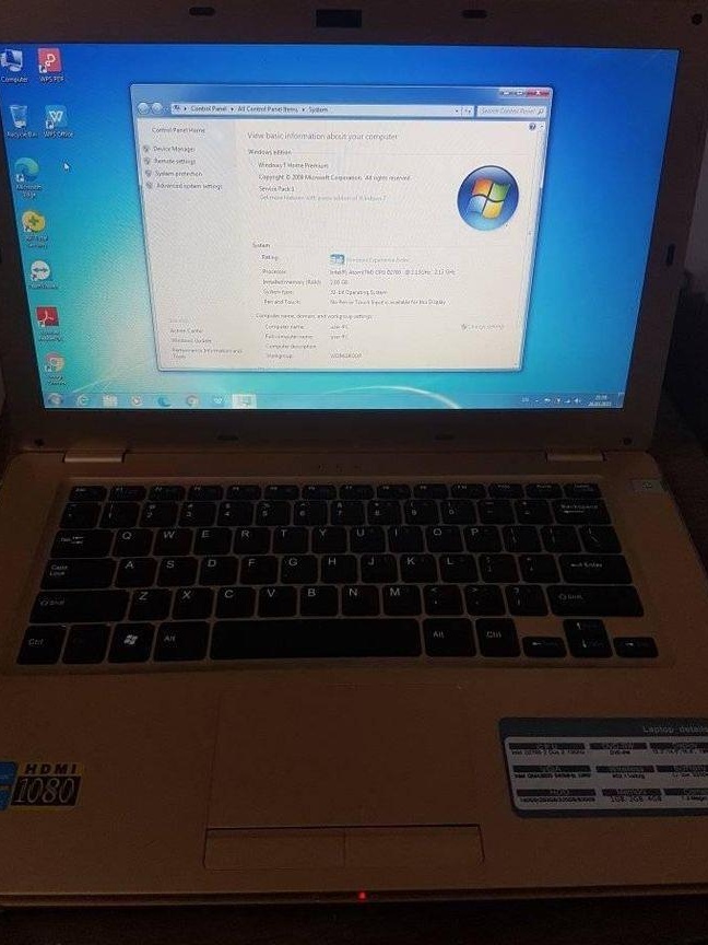 Laptop Naka 14" Intel Atom D2700 / 4 GB RAM / HDD 500 GB