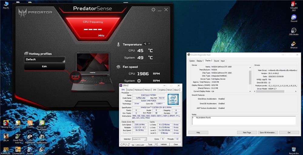 Laptop predator helios 300