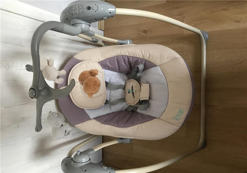 Leagăn electric cu telecomandă Caretero LOOP Beige
