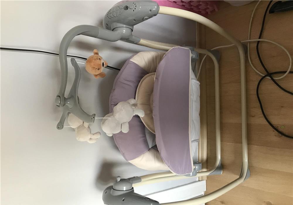 Leagăn electric cu telecomandă Caretero LOOP Beige