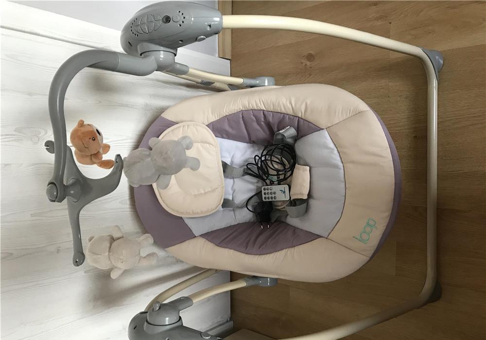 Leagăn electric cu telecomandă Caretero LOOP Beige