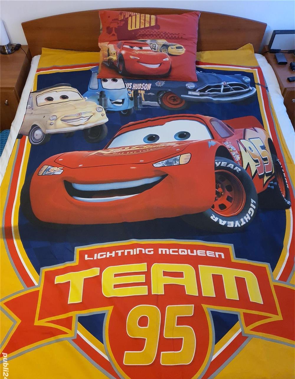 Lenjerie pat Cars, Mickey Mouse, Minnie