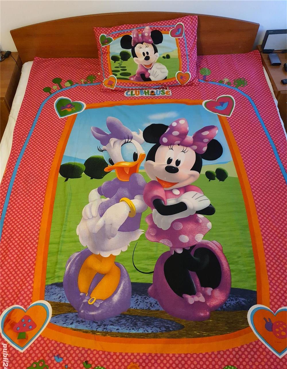 Lenjerie pat Cars, Mickey Mouse, Minnie