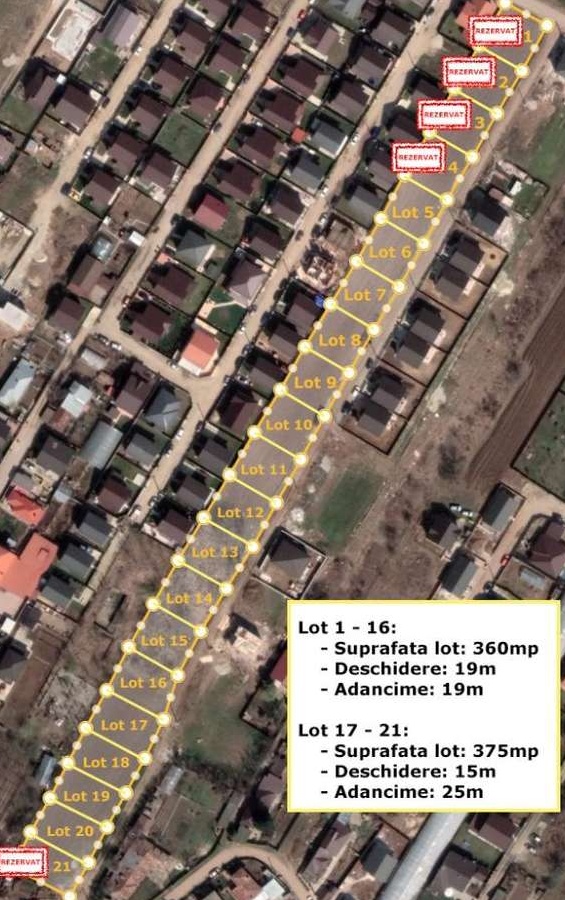 Loturi 360-375mp - Comuna Berceni, Ilfov - proprietar - comision 0%