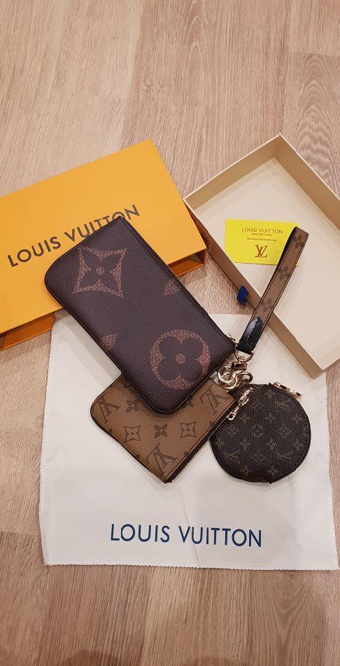 Louis Vuitton trio pouch portofel geanta portfard