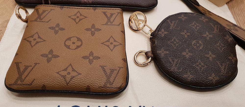 Louis Vuitton trio pouch portofel geanta portfard