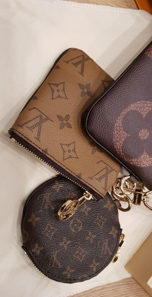 Louis Vuitton trio pouch portofel geanta portfard