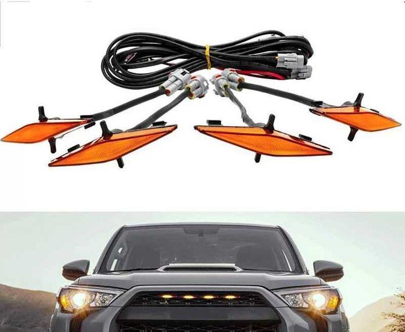 Lumini de zi pentru grila auto 12/24 V 4 buc