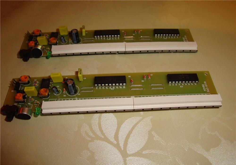 luminia dinamica ritmatica vu metru 16 led, alimentare 12v, microfon