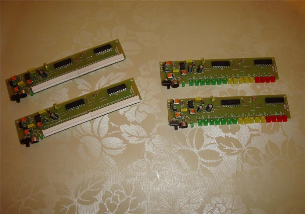 luminia dinamica ritmatica vu metru 16 led, alimentare 12v, microfon