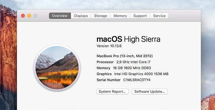 Macbook Pro 15  Mid 2012 Intel i7 2.9GHz 16GB