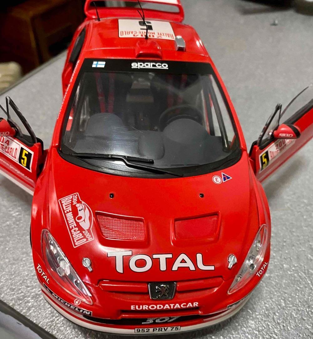 macheta WRC raliu 1/18 peugeot 307 Pilot gronholm