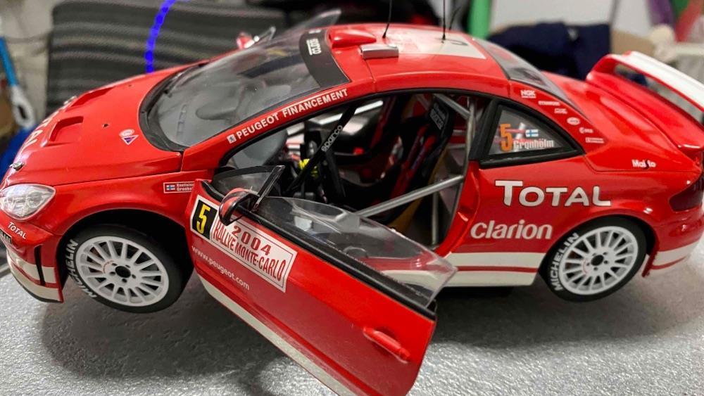 macheta WRC raliu 1/18 peugeot 307 Pilot gronholm