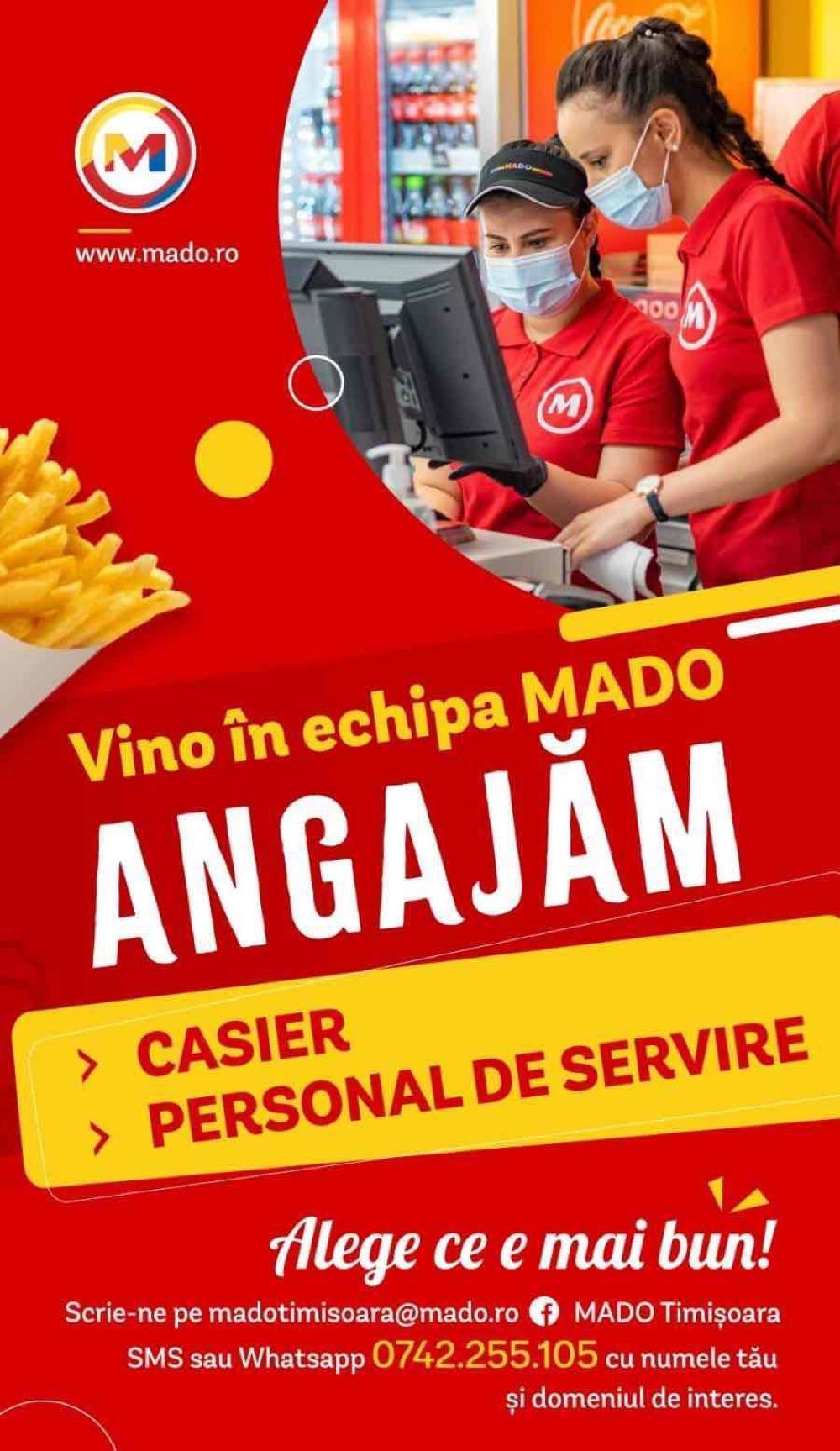 Mado Timișoara angajează !!