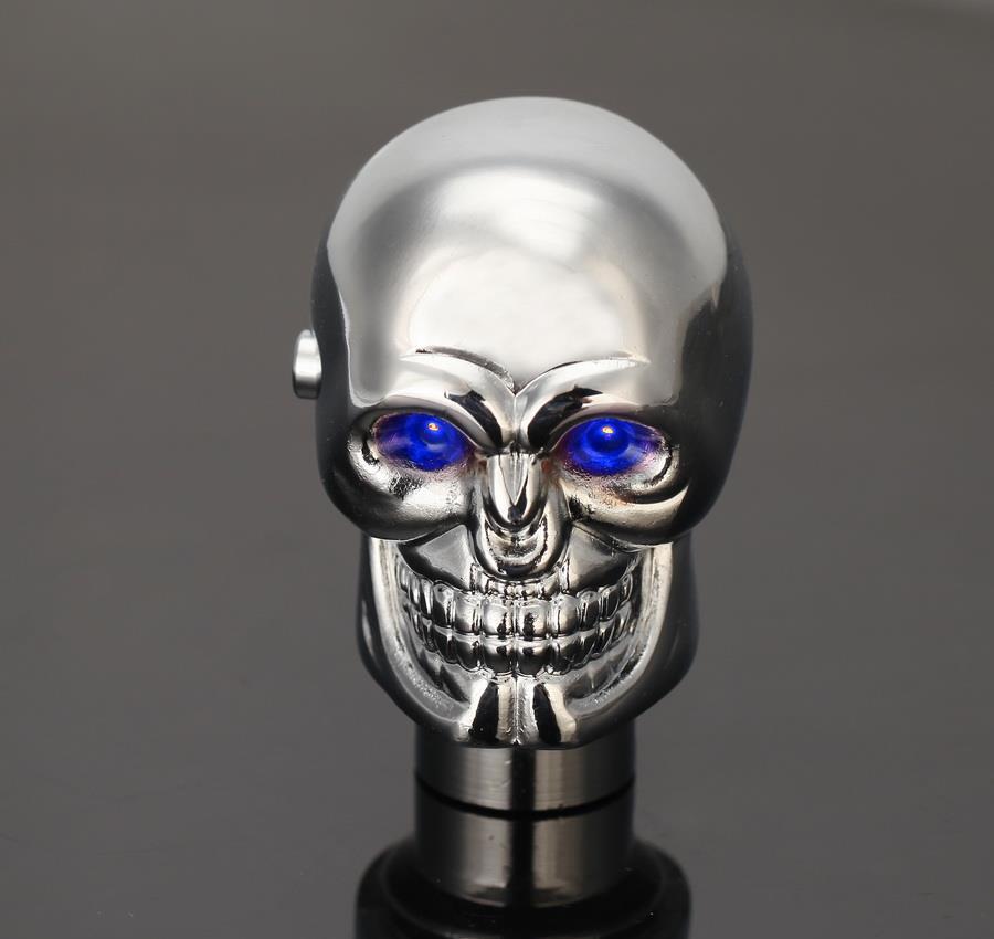 Maner nuca schimbator de viteza masina auto Skull LED cap de mort UniversalFit +CADOU!