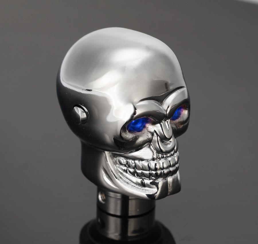 Maner nuca schimbator de viteza masina auto Skull LED cap de mort UniversalFit +CADOU!