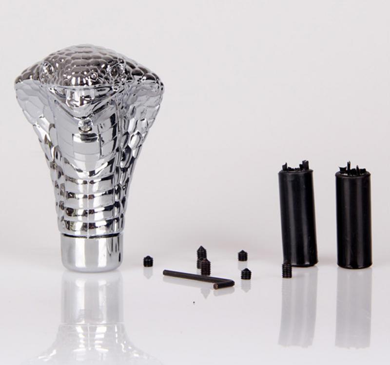 Maner nuca schimbator de viteza Sarpe Cobra ochi cu LED albastru UniversalFit +CADOU!