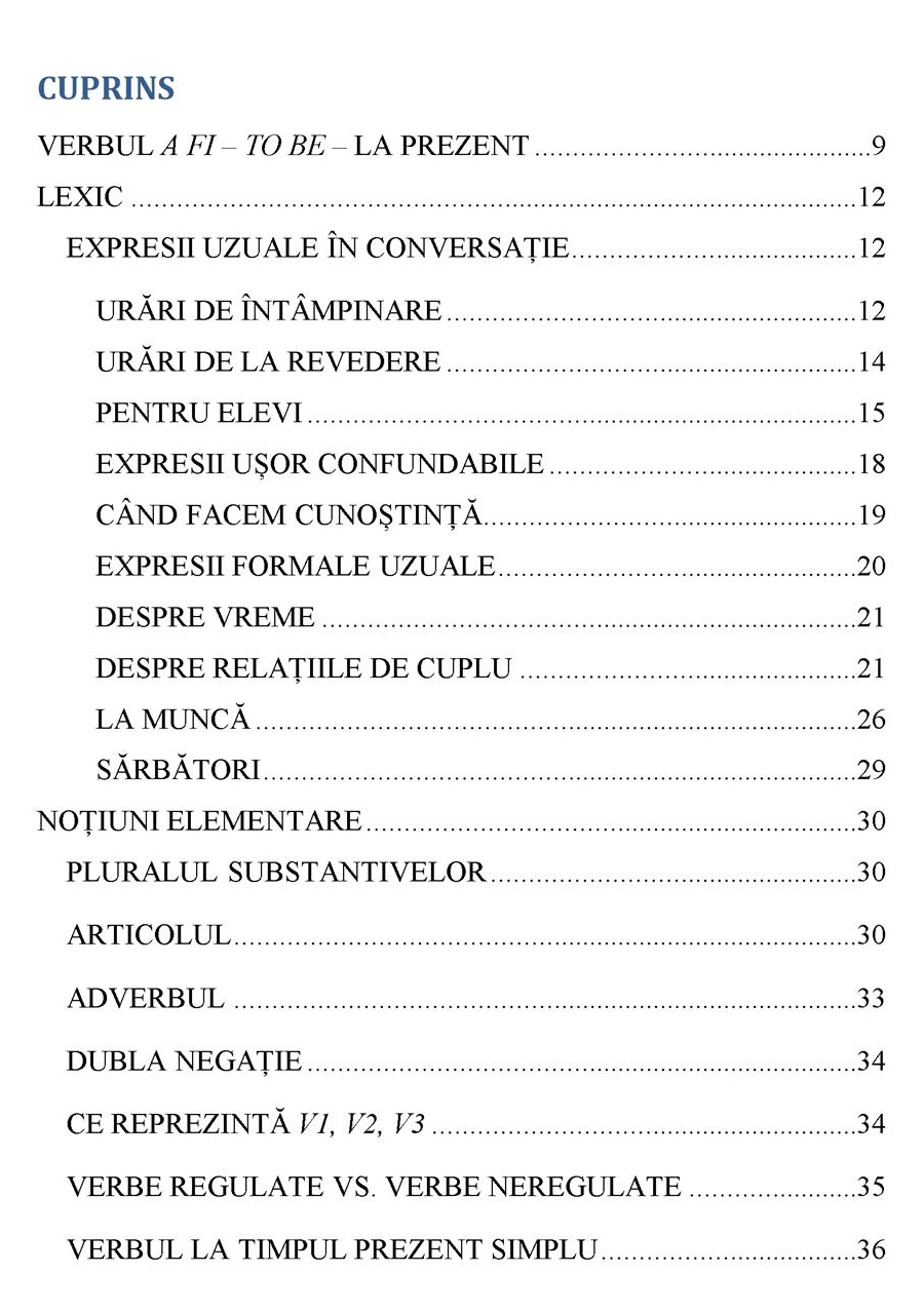 Manual Engleza pentru Începători