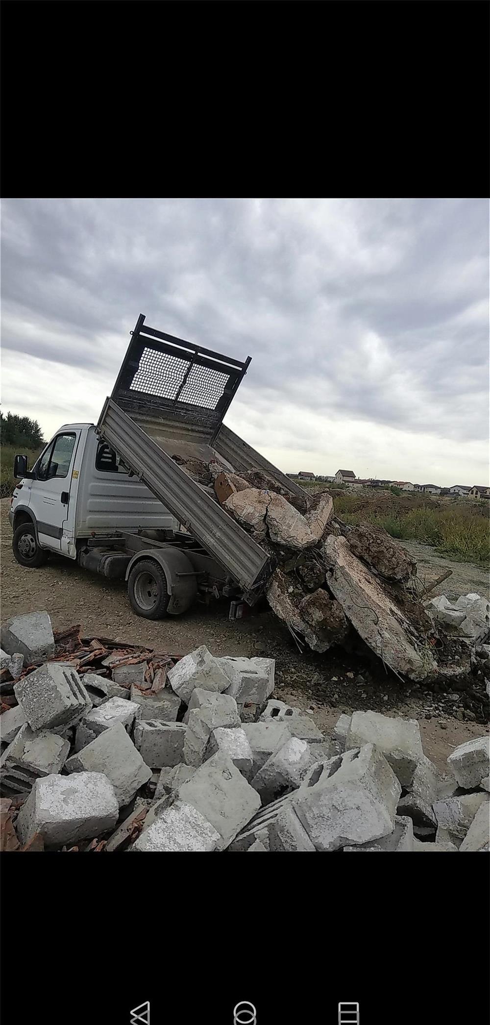Margaritar Moloz transport marfa sort nisip piatra concasata pământ galben nisipos negru mranita