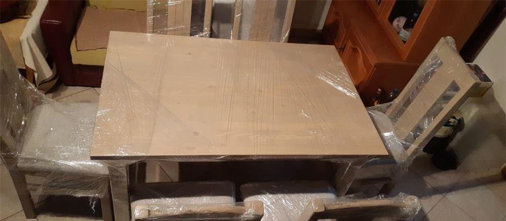 Masa 120x80 cm cu 6 scaune