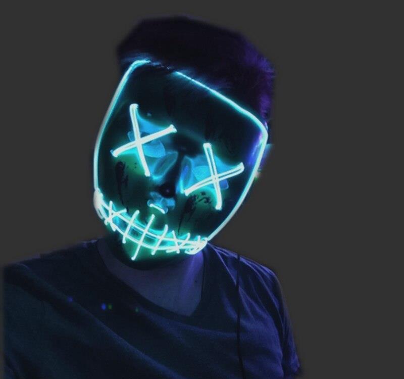 Masca lumina led UNTOLD The Purge Noaptea Judecatii Halloween +CADOU!